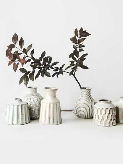 Rustic Handmade Ceramic Vase for Floral Arrangements