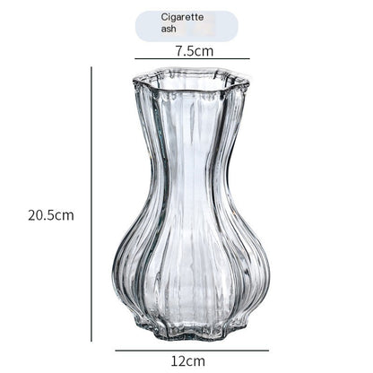 Creative Transparent Glass Vase for Fresh Flowers